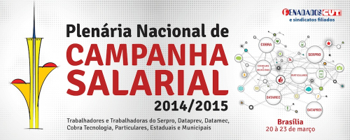 Plenária de Campanha Salarial 2014 aprova moções de repúdio a Cobra Tecnologia Plenária de Campanha Salarial 2014 aprova moções de repúdio a Cobra Tecnologia